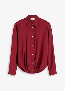 Blouse van gestructureerd materiaal met wikkeldetail, bonprix