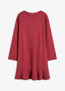 Korte jurk met volant van Punto di Roma, bonprix