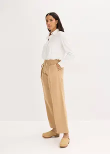 Bandplooibroek met ceintuur, bonprix