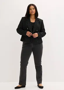 Korte blazer van zacht bouclé, bonprix