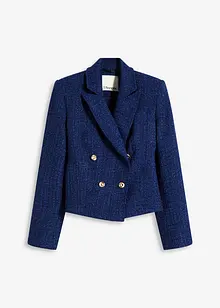 Korte blazer met een structuur patroon en dubbel knopenrij, bonprix