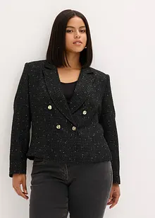 Korte blazer van zacht bouclé, bonprix