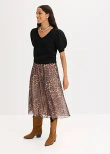 Midirok van zachte mesh, bonprix