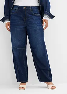 Barrel jeans mid waist, super soft, bonprix