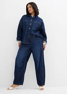 Barrel jeans mid waist, super soft, bonprix