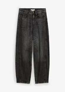 Barrel jeans mid waist, super soft, bonprix