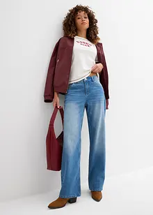 Straight jeans mid waist, bonprix