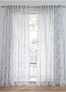 Transparant gordijn met gerecycled polyester (1 stuk), bonprix