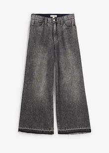 Wide leg jeans high waist, cropped, bonprix