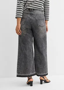 Wide leg jeans high waist, cropped, bonprix
