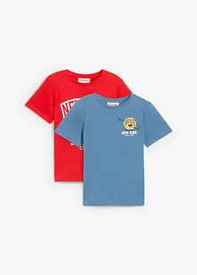 T-shirt van biologisch katoen (set van 2), bonprix