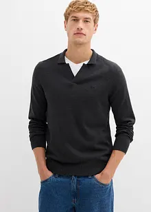 Fijn gebreide trui met katoen, bonprix