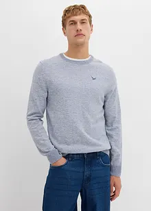 Fijn gebreide trui met katoen, bonprix