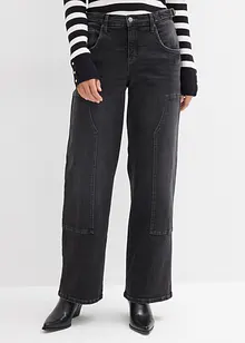 Wide leg jeans, mid waist, bonprix