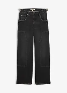 Wide leg jeans, mid waist, bonprix