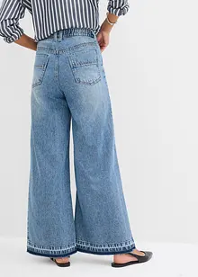Wide leg jeans high waist, cropped, bonprix