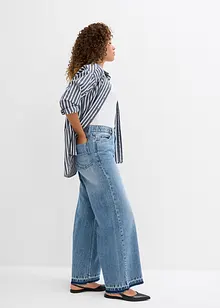 Wide leg jeans high waist, cropped, bonprix