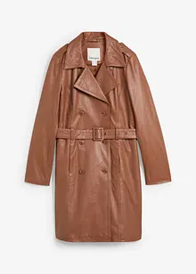 Leren trenchcoat van lamsnappa, bonprix