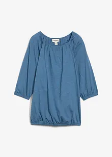 Katoenen shirtblouse met carréhals, halflange mouw, bonprix