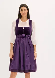 Dirndl met fluweel in midi lengte (2-dlg. set), bonprix