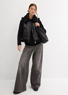 Imitatieleren bodywarmer, bonprix