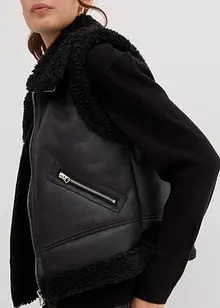 Imitatieleren bodywarmer, bonprix