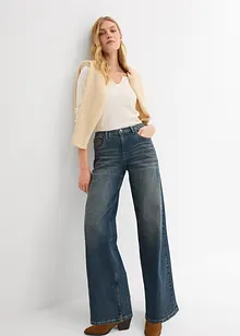 Wide leg jeans, high waist, bonprix