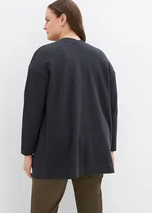 Lang sweatvest in een zachte katoenmix, bonprix