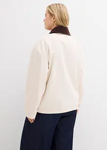 Twill jas met kraag van corduroy, bonprix