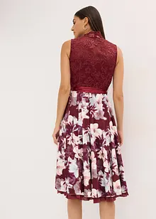 Dirndl met borduursel en fluwelen rokdeel (2-dlg. set), bonprix