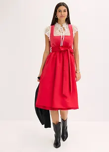 Dirndl blouse van delicate tule met stippenpatroon, bonprix