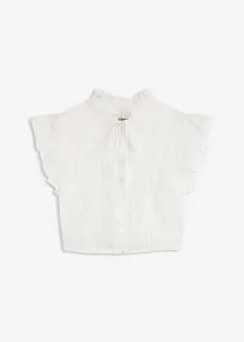 Dirndl blouse van delicate tule met stippenpatroon, bonprix