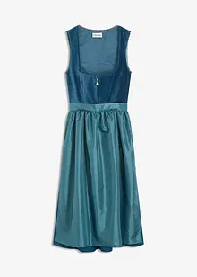 Midi dirndl met fluweel en schort (2-dlg. set), bonprix