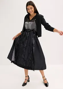 Dirndl met glanzend lijfje (2-dlg. set), bonprix