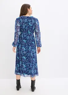 Mesh midi jurk, bonprix