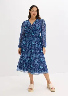 Mesh midi jurk, bonprix