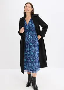 Mesh midi jurk, bonprix