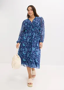 Mesh midi jurk, bonprix