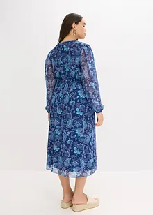 Mesh midi jurk, bonprix