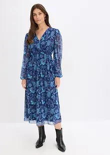 Mesh midi jurk, bonprix