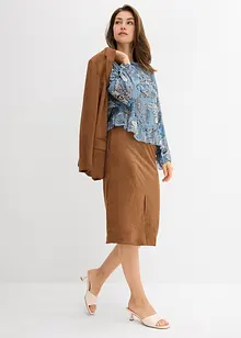 Chiffon blouse met ruches, bonprix