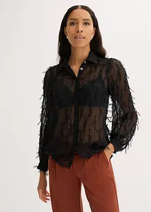Blouse met franjes, bonprix