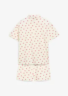 Shortama van puur biologisch katoen met knoopsluiting (2-dlg. set), bonprix
