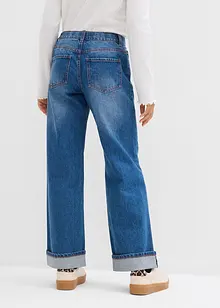 Wide leg jeans low waist, bonprix