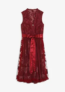 Dirndl met borduursel en fluwelen rokdeel (2-dlg. set), bonprix