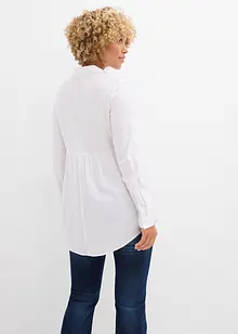Lange blouse met knoopsluiting van viscose, bonprix