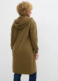 Extra lang sweatvest met splitten opzij, bonprix