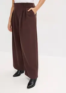 Wijde bandplooibroek met stretch, bonprix