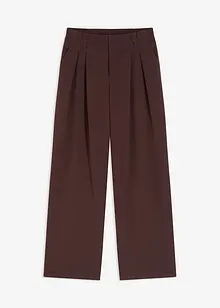 Wijde bandplooibroek met stretch, bonprix