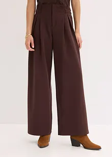 Wijde bandplooibroek met stretch, bonprix